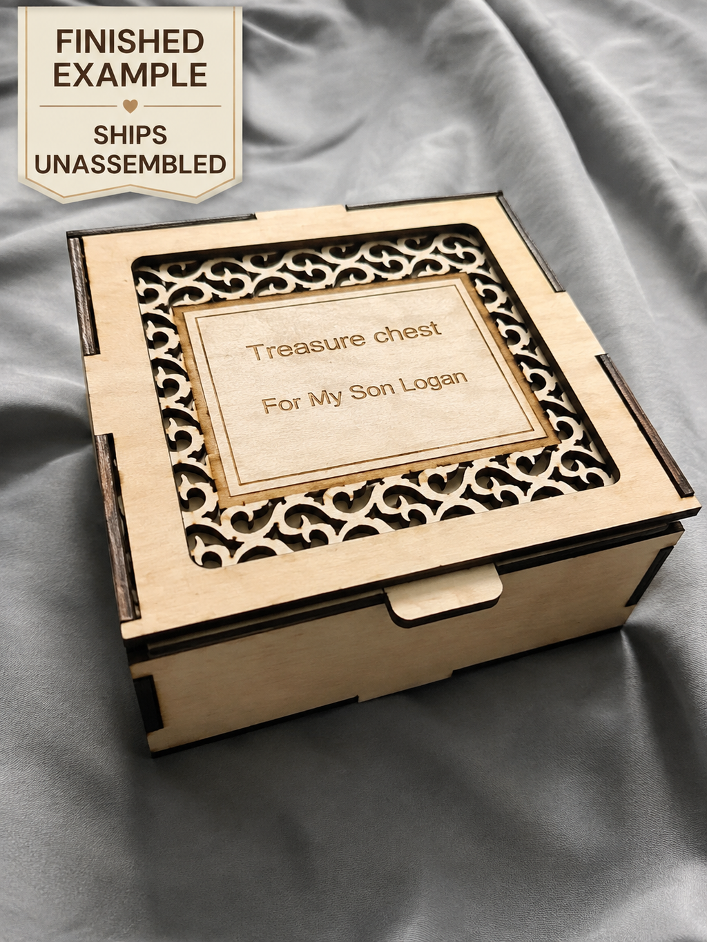 Personalized Wooden Keepsake Box