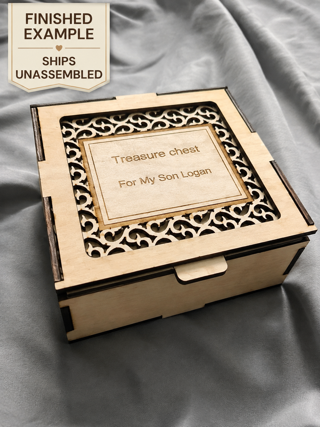 Personalized Wooden Keepsake Box
