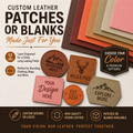 Custom Leather Patches & Leather Blanks – Laser Engraving Ready