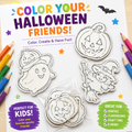 Halloween Wooden Paint Kit- 3 Piece Kids Craft Set