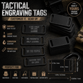 Tactical metal engraved tags