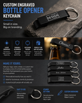 Customizable keychain bottle opener