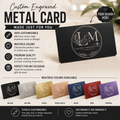 Custom Laser Engraved Metal Business Cards
